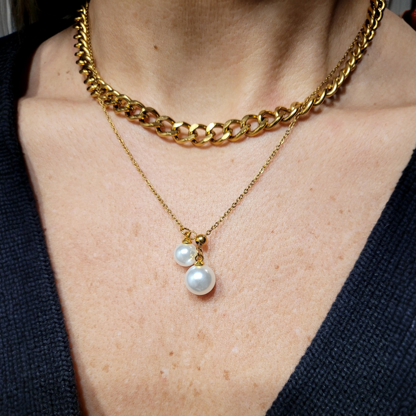 Tamara 2 Style Pearl Necklace