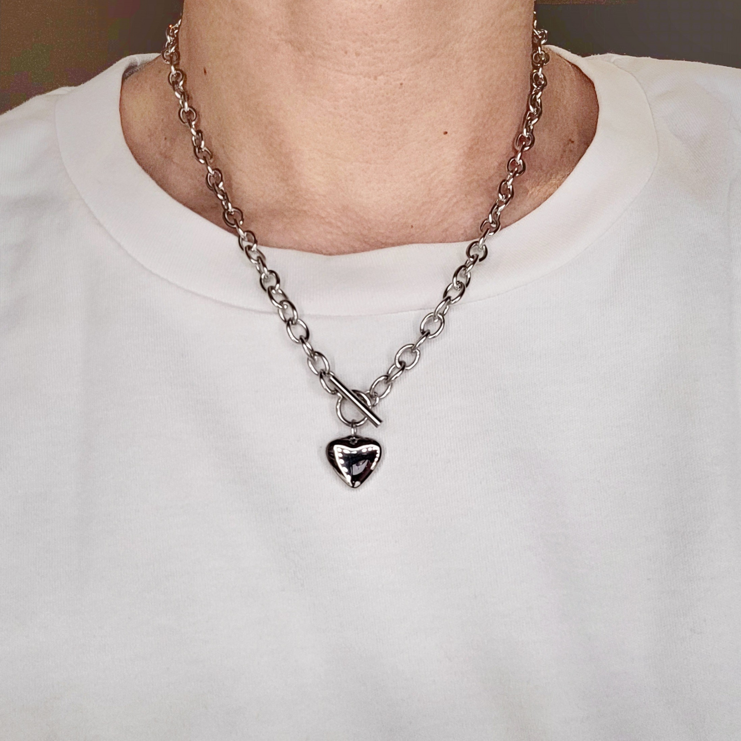 Rebel Heart Chain Necklace