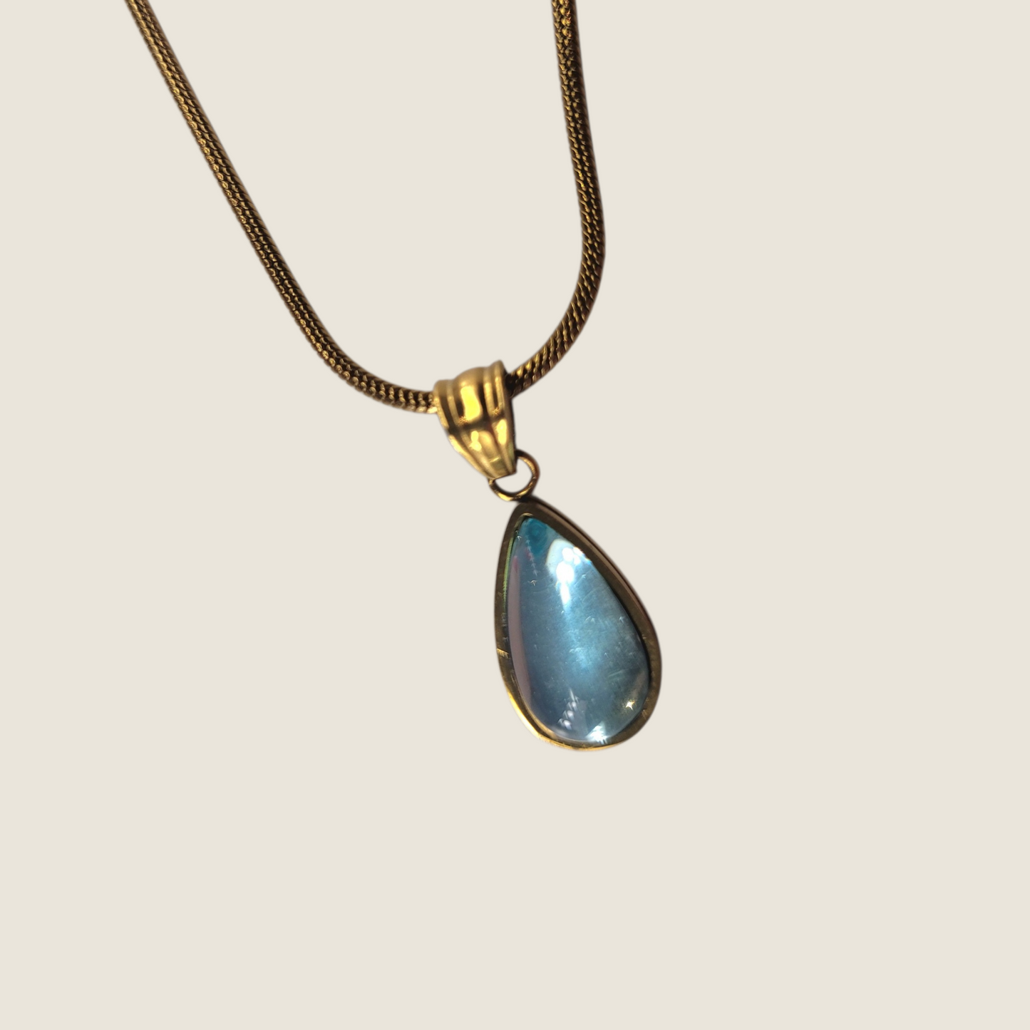 Luma Aquablue Stone Necklace