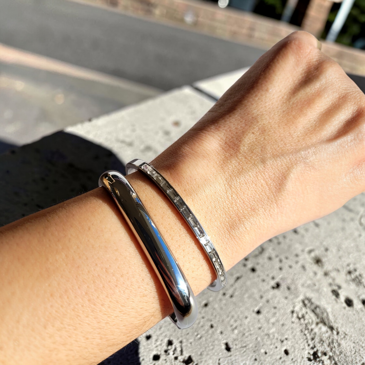 Isa Silver Bracelet with Zirconia