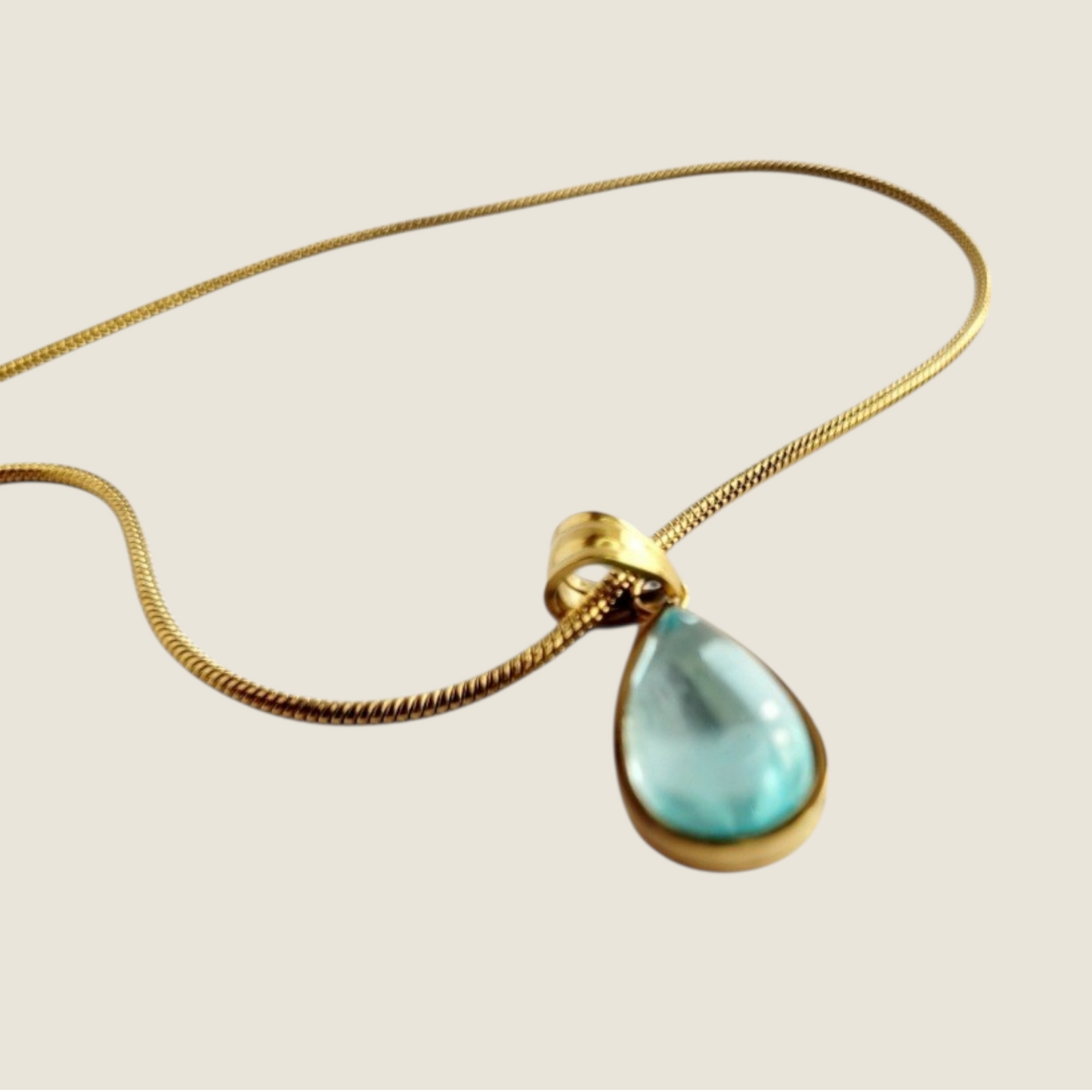 Luma Aquablue Stone Necklace