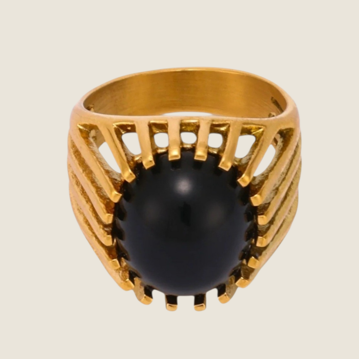 Rio Black Stone Ring