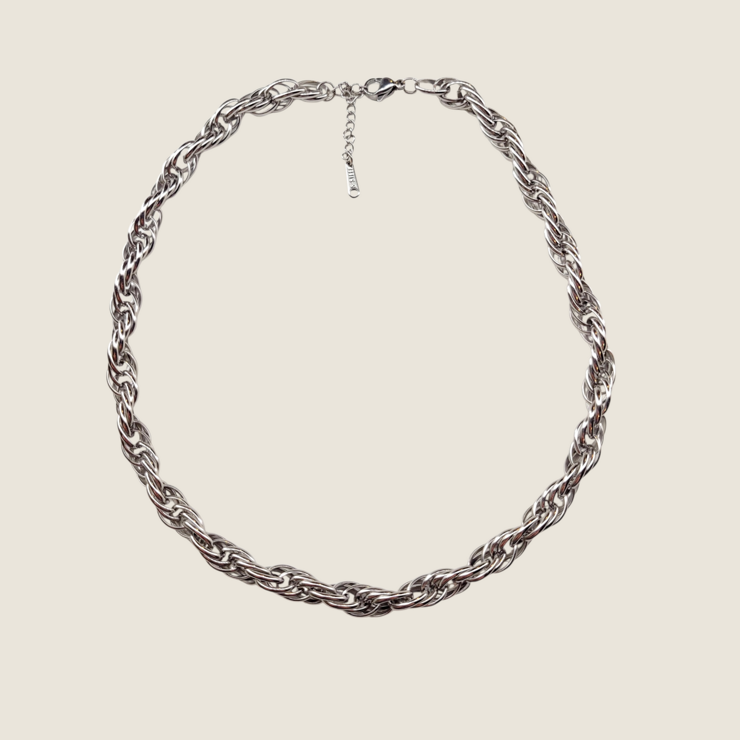 Twist Silver Chain Necklace