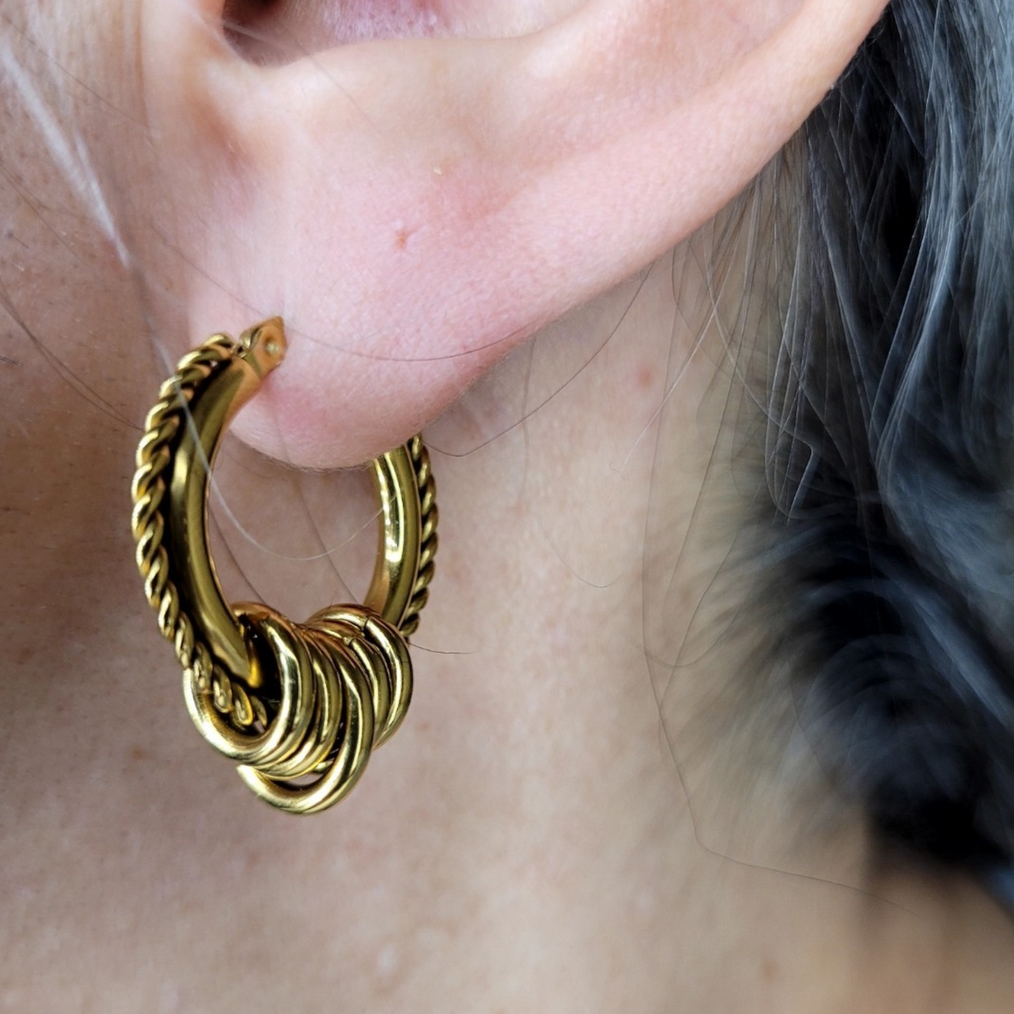 Boho Chic Hoop Earrings
