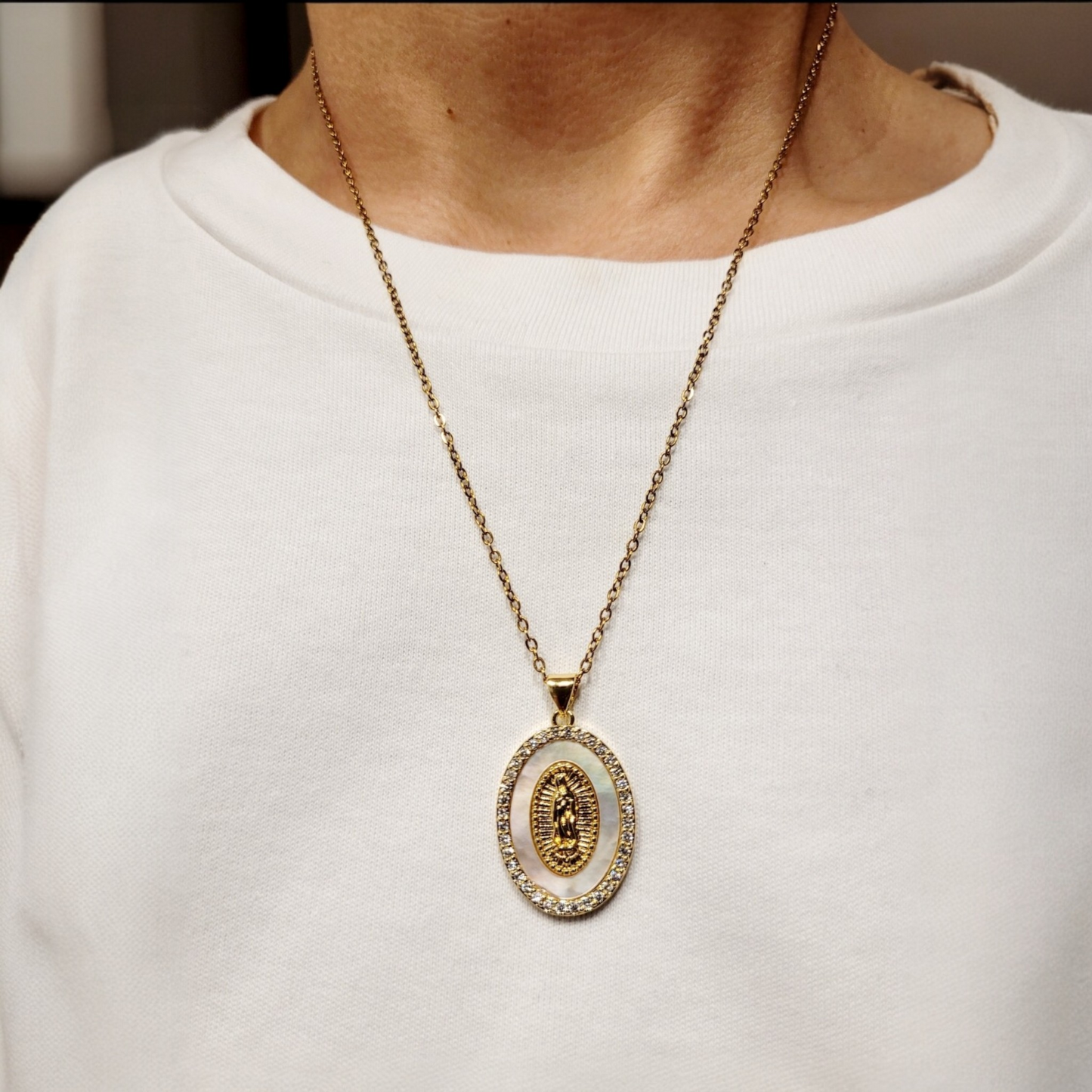 Guadalupe Medallion Necklace