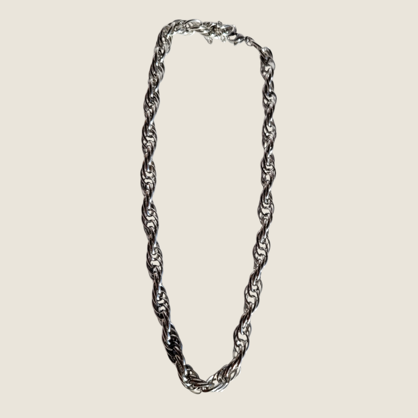 Twist Silver Chain Necklace