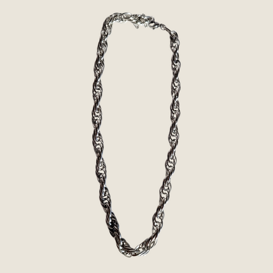 Twist Silver Chain Necklace