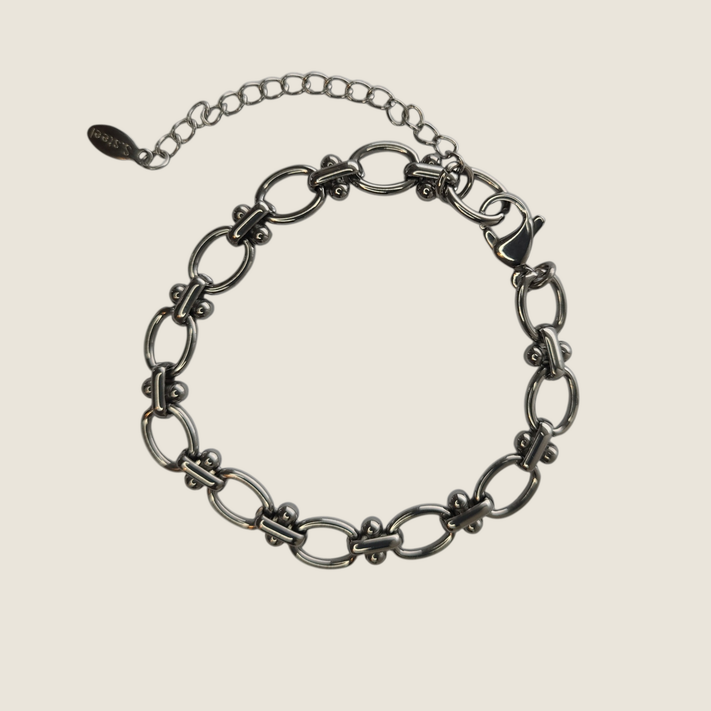 Dotty Silver Chain Bracelet