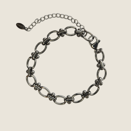 Dotty Silver Chain Bracelet