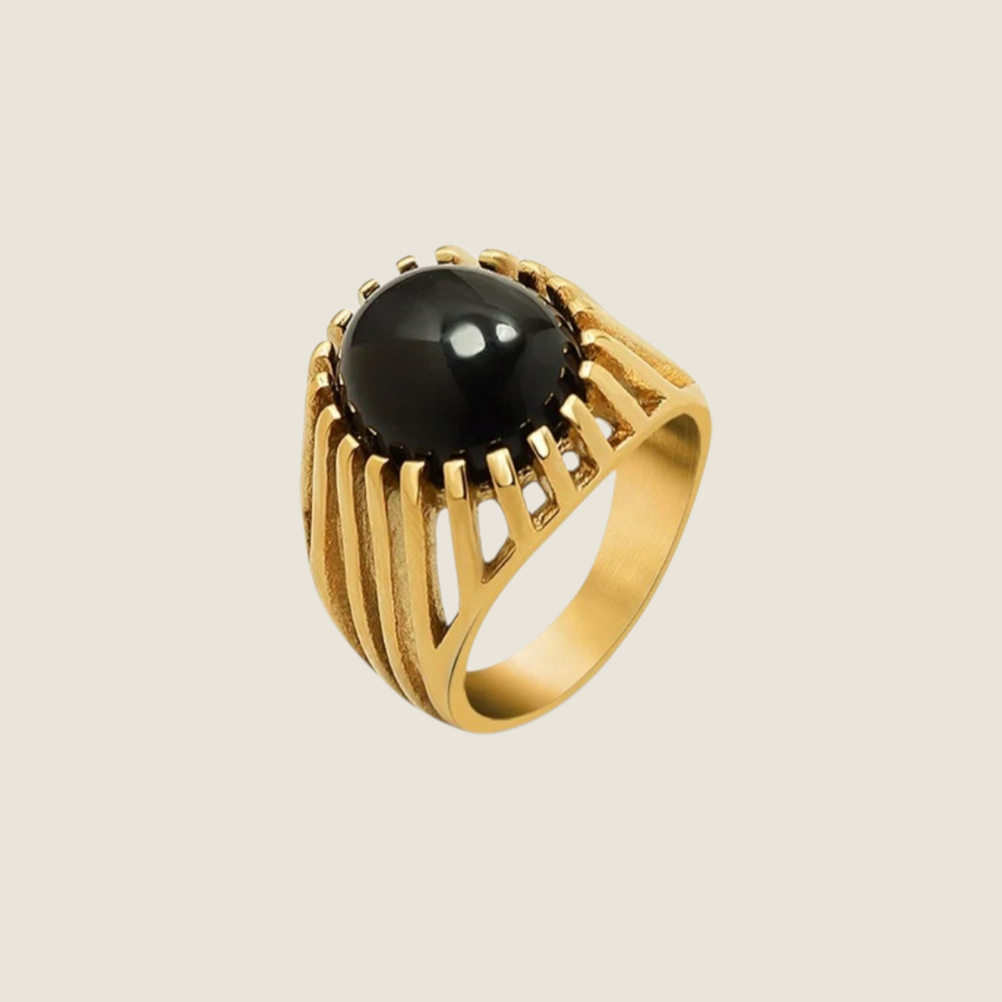 Rio Black Stone Ring