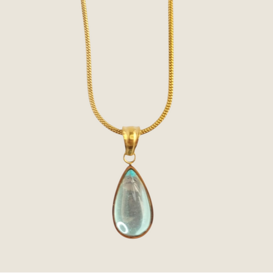 Luma Aquablue Stone Necklace